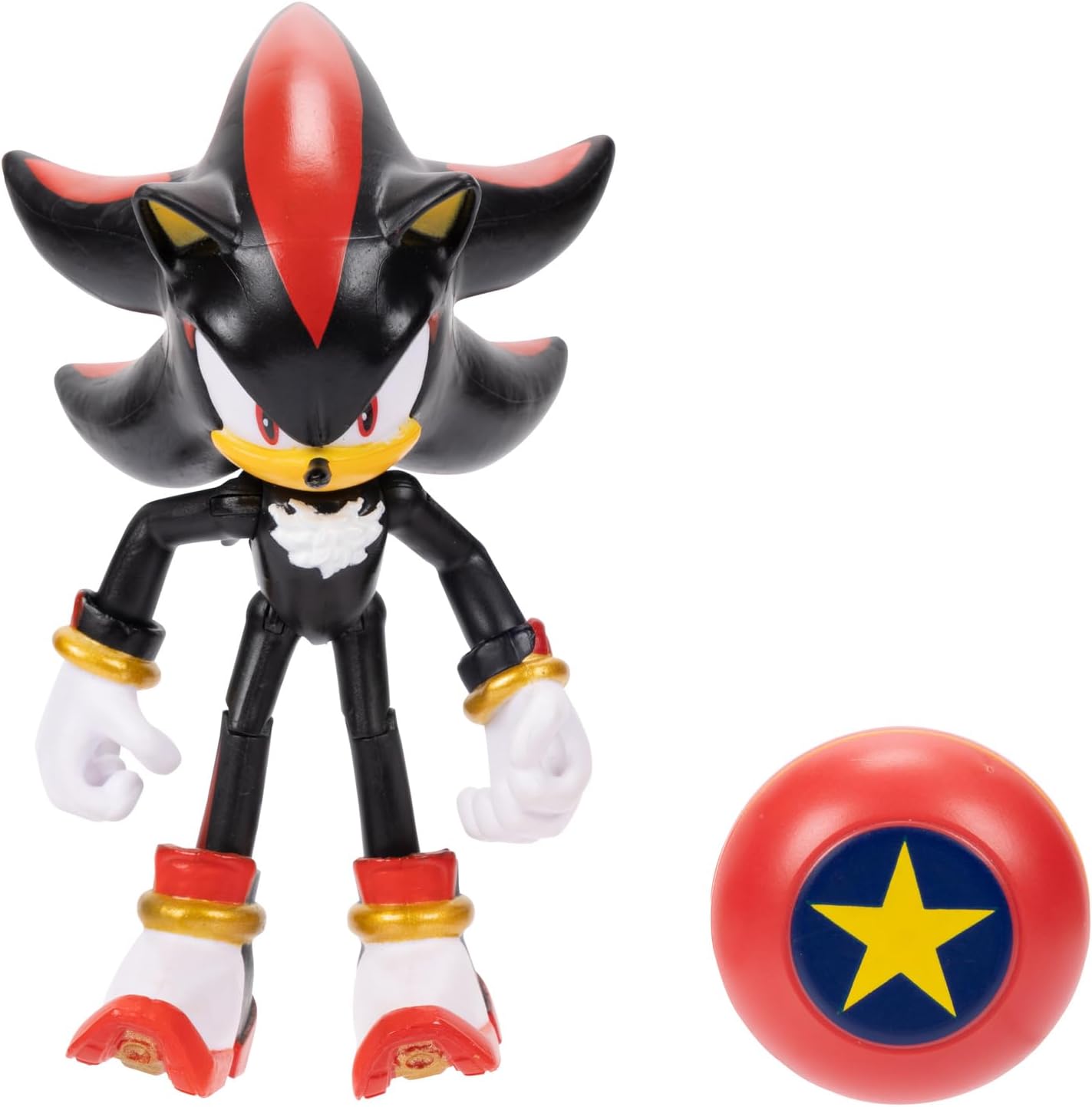 Sonic The Hedgehog 4" Articulated Figure Modern Shadow with Red Spring