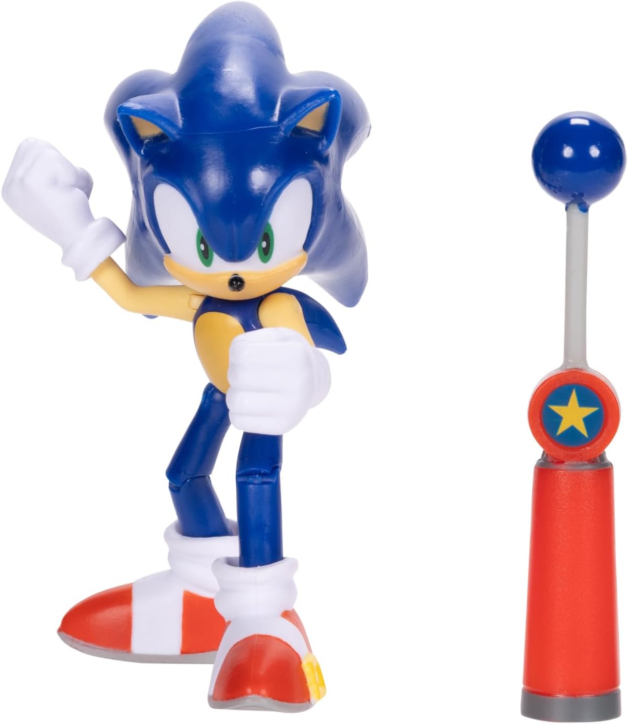 Sonic The Hedgehog 4" Articulated Figure with Blue Checkpoint