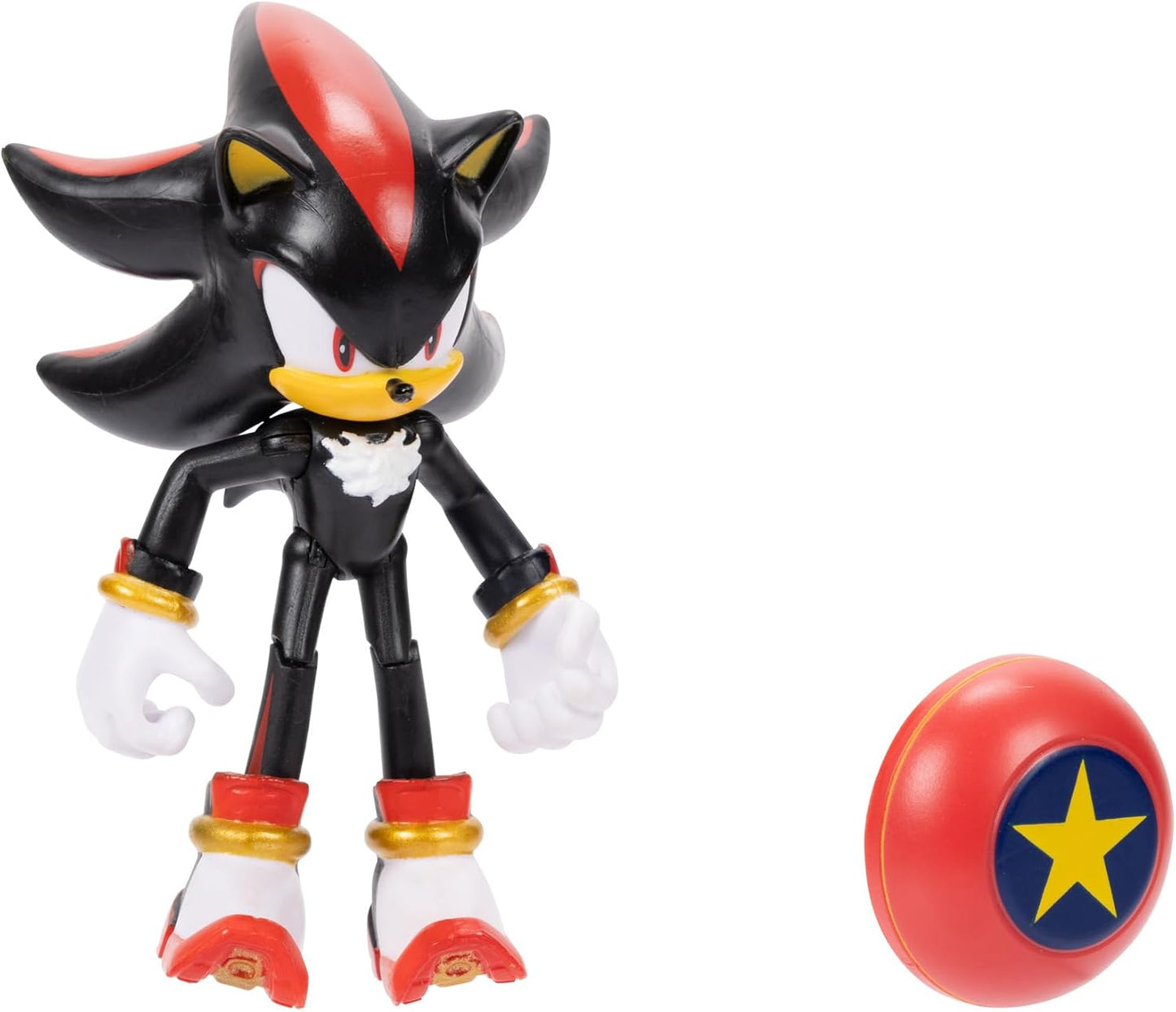 Sonic The Hedgehog 4" Articulated Figure Modern Shadow with Red Spring