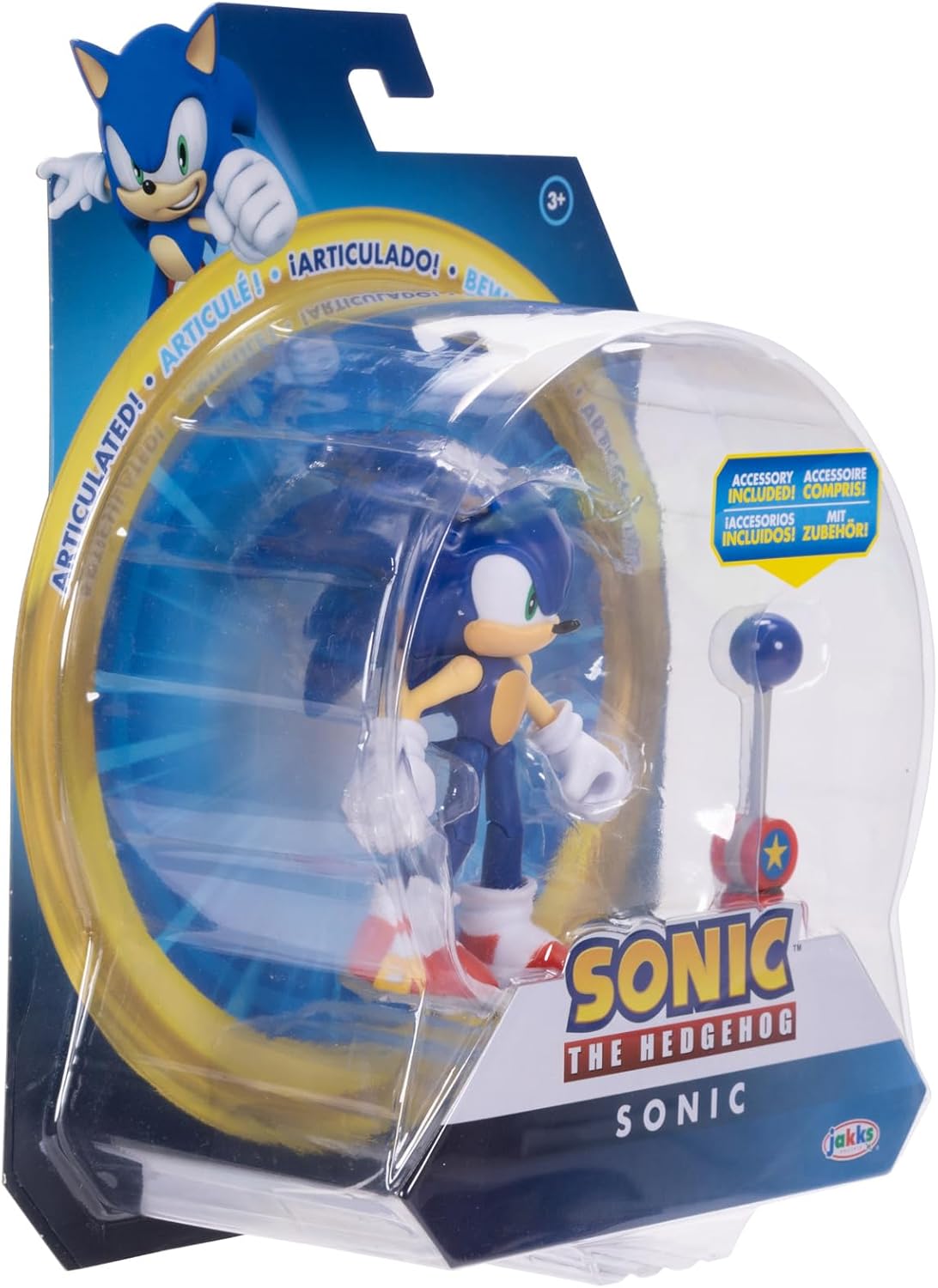 Sonic The Hedgehog 4" Articulated Figure with Blue Checkpoint