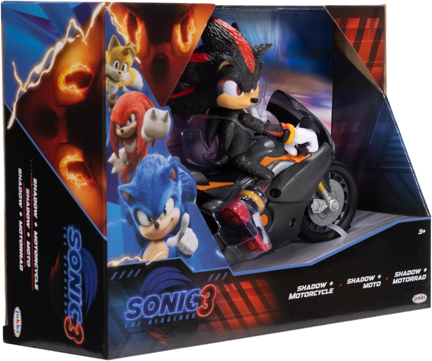 Sonic 3 Shadow Action Figure with Motorcycle