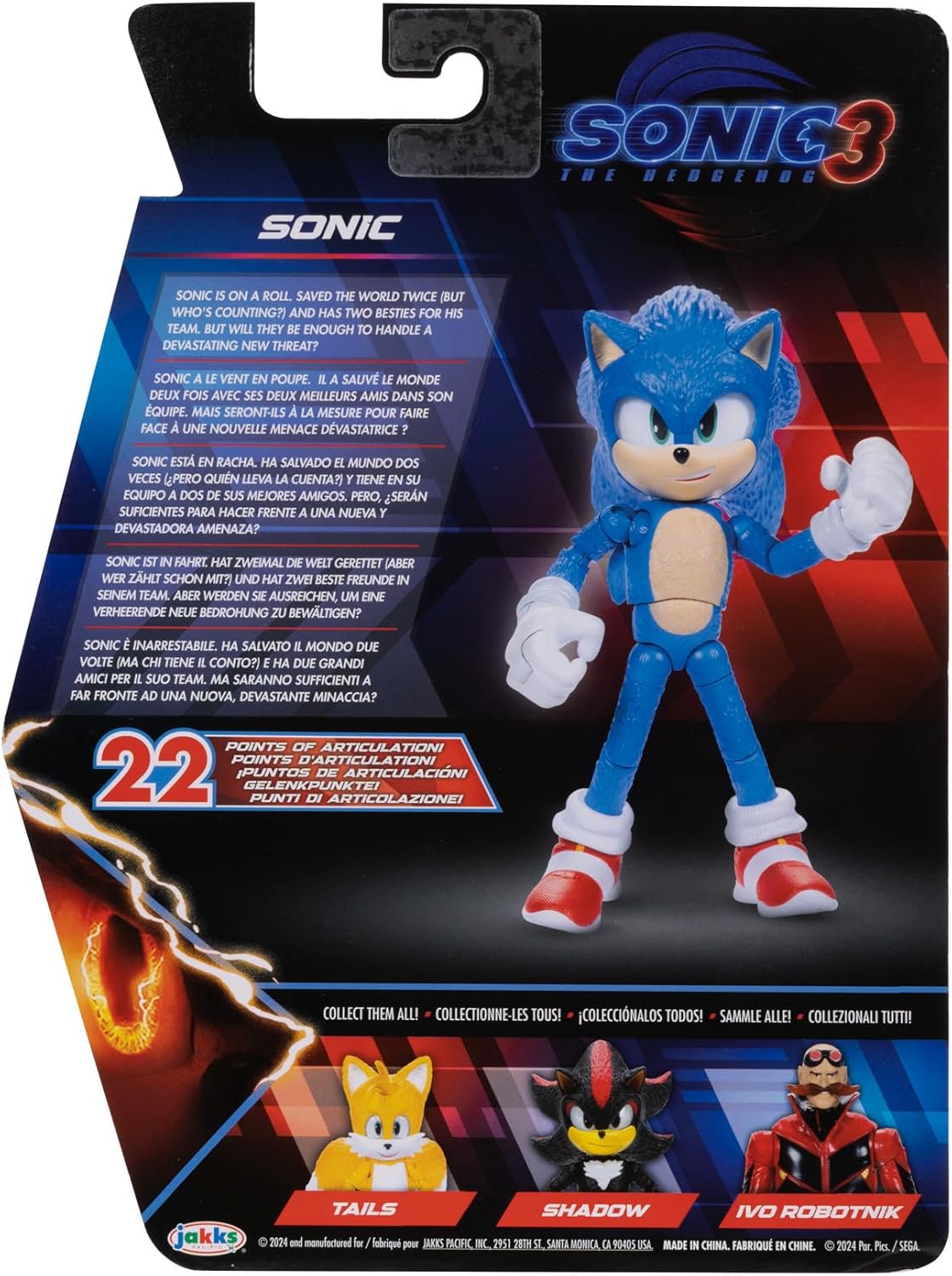 SONIC 3 Sonic 5 Inch Action Figure