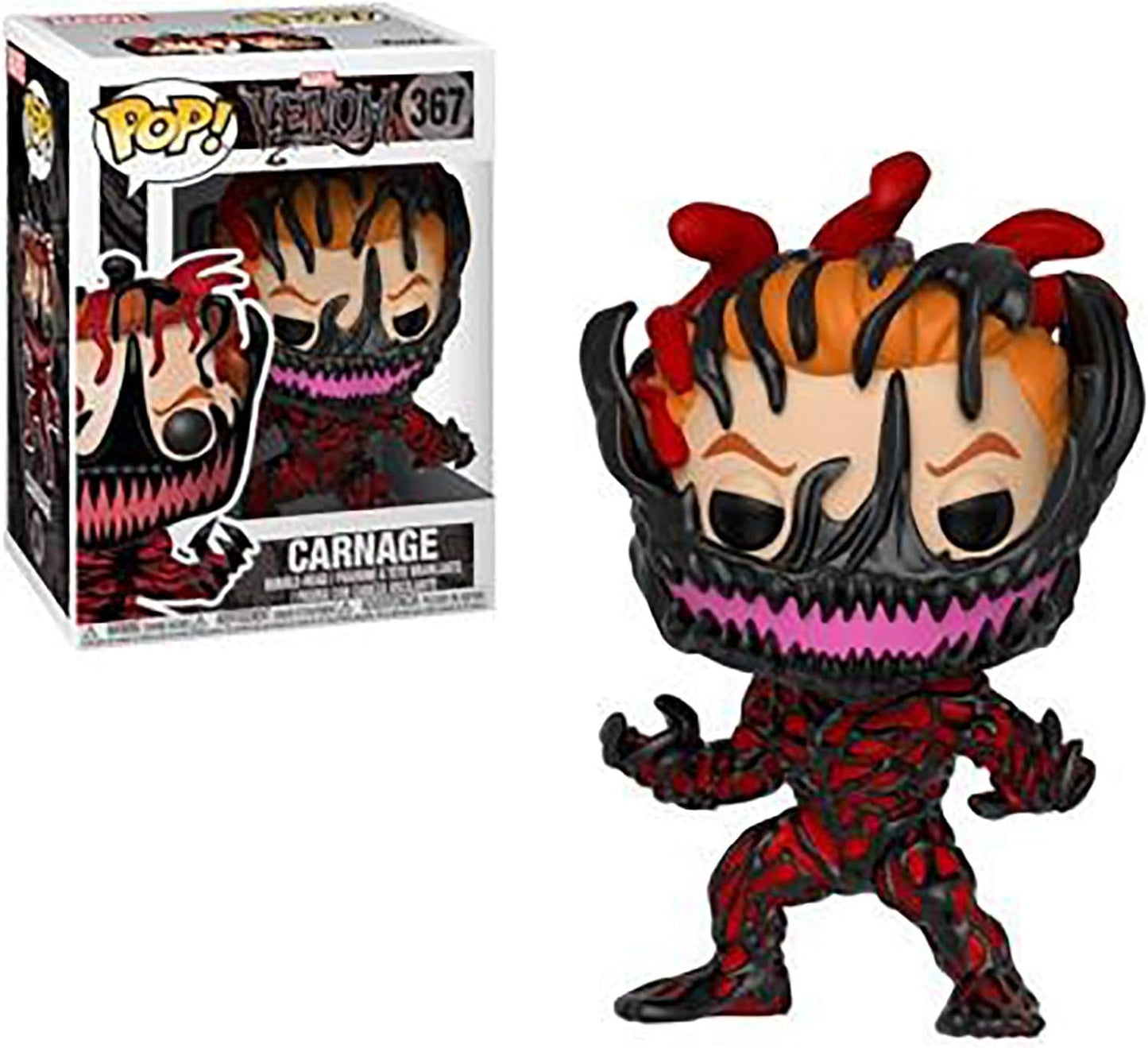 Funko FU33073 POP! Games Marvel Venom #367 Carnage Cletus Kasady Vinyl Figure 9.5 cm