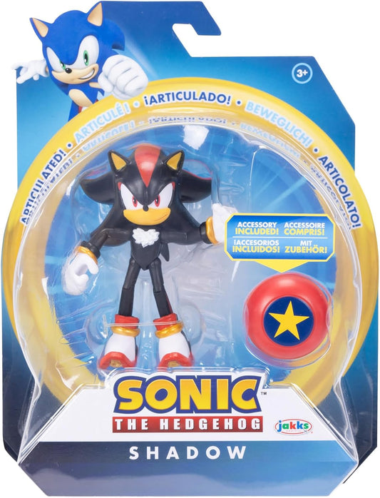 Sonic The Hedgehog 4" Articulated Figure Modern Shadow with Red Spring