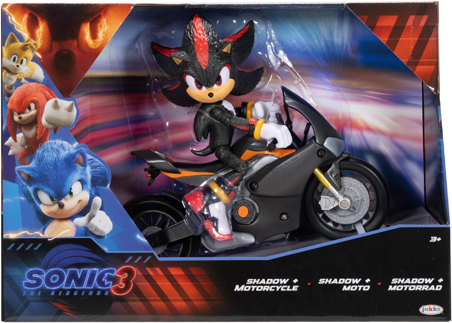 Sonic 3 Shadow Action Figure with Motorcycle