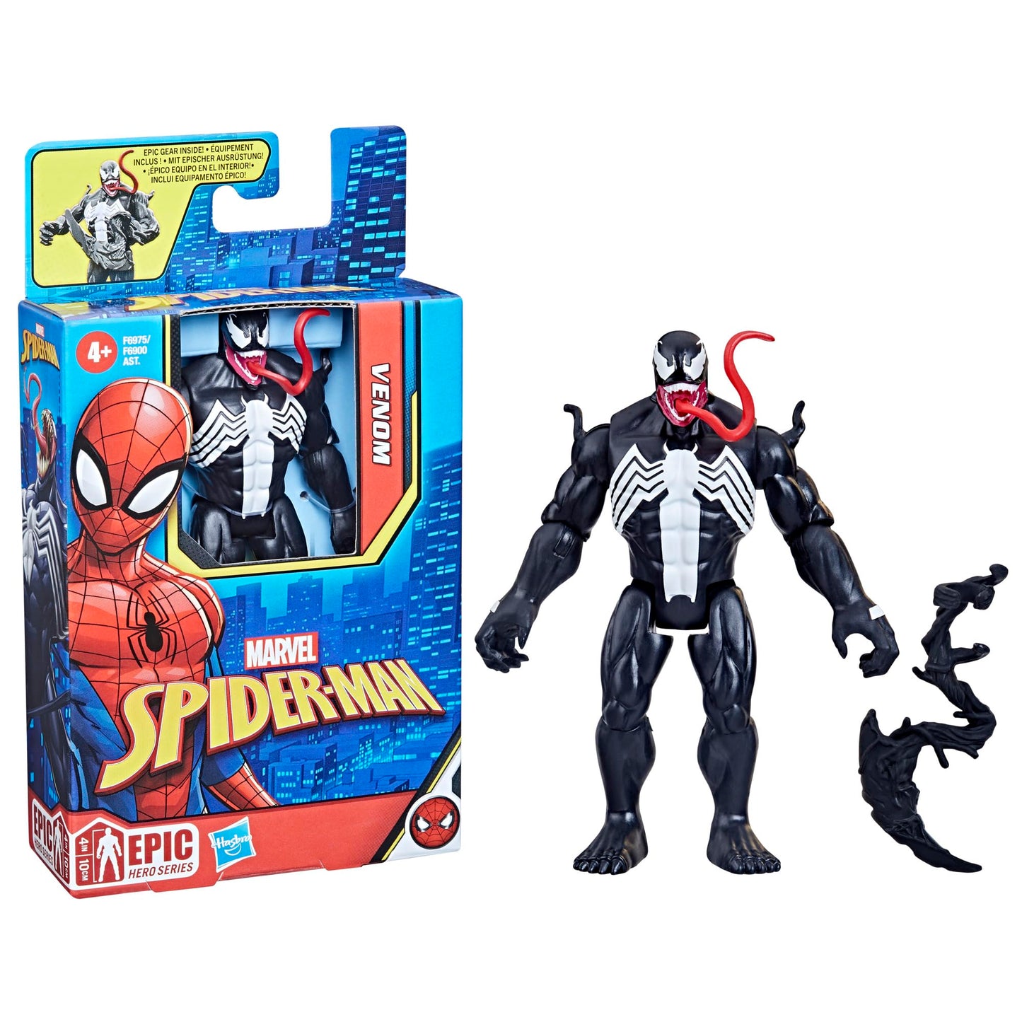 Marvel Spider-Man Epic Hero Series Venom Action Figure, 4-Inch, With Accessory,