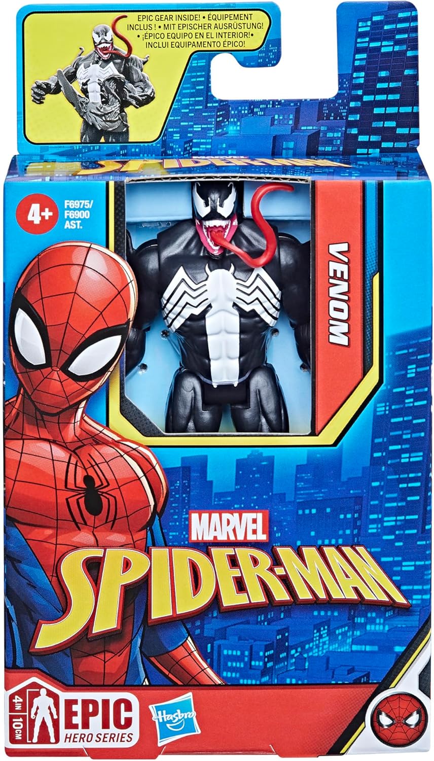 Marvel Spider-Man Epic Hero Series Venom Action Figure, 4-Inch, With Accessory,