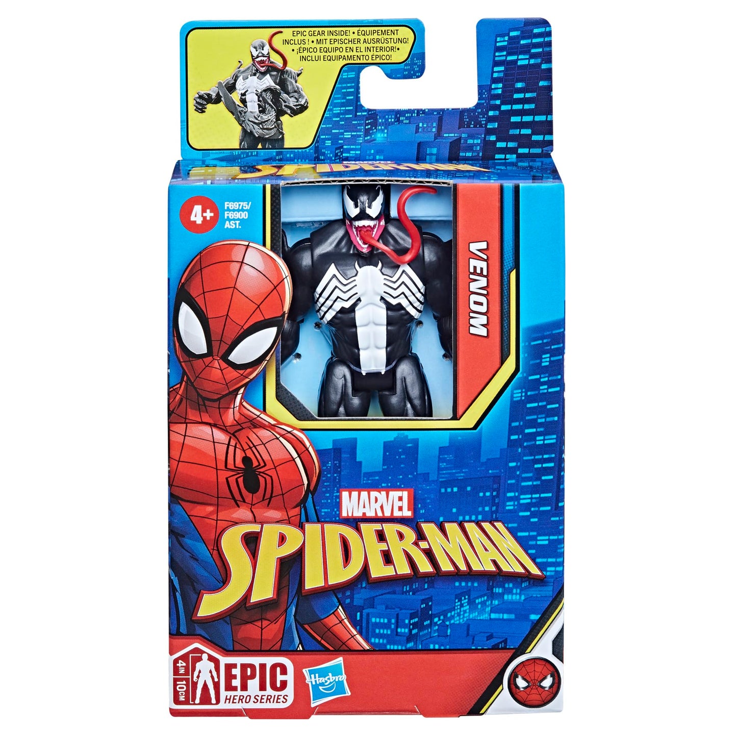 Marvel Spider-Man Epic Hero Series Venom Action Figure, 4-Inch, With Accessory,