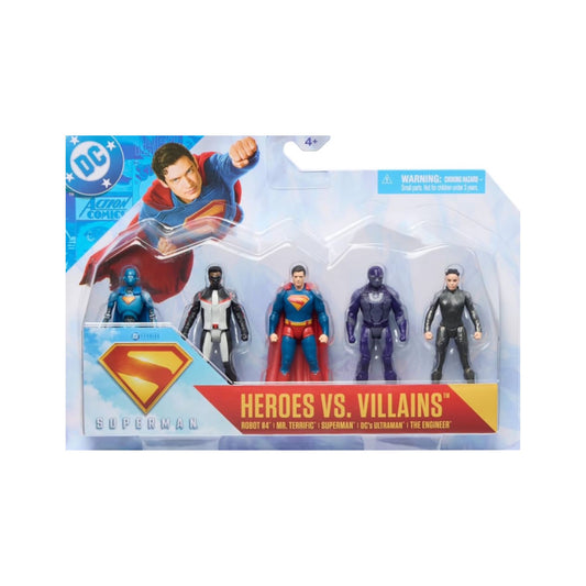 DC Comics Superman Heroes Vs. Villains 5-Pack 3-Inch Action Figures